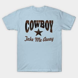1980s western country cowgirl typography cowboy T-Shirt